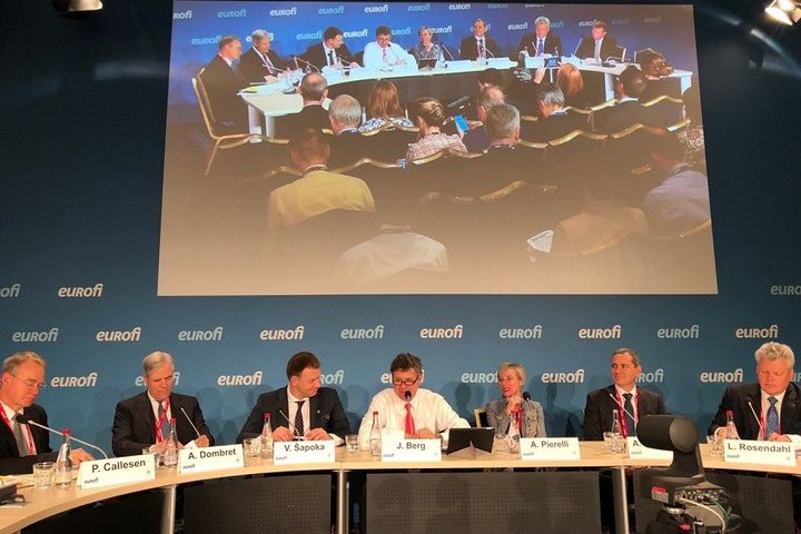 Finansų ministras Vilius Šapoka Eurofi konferencijoje